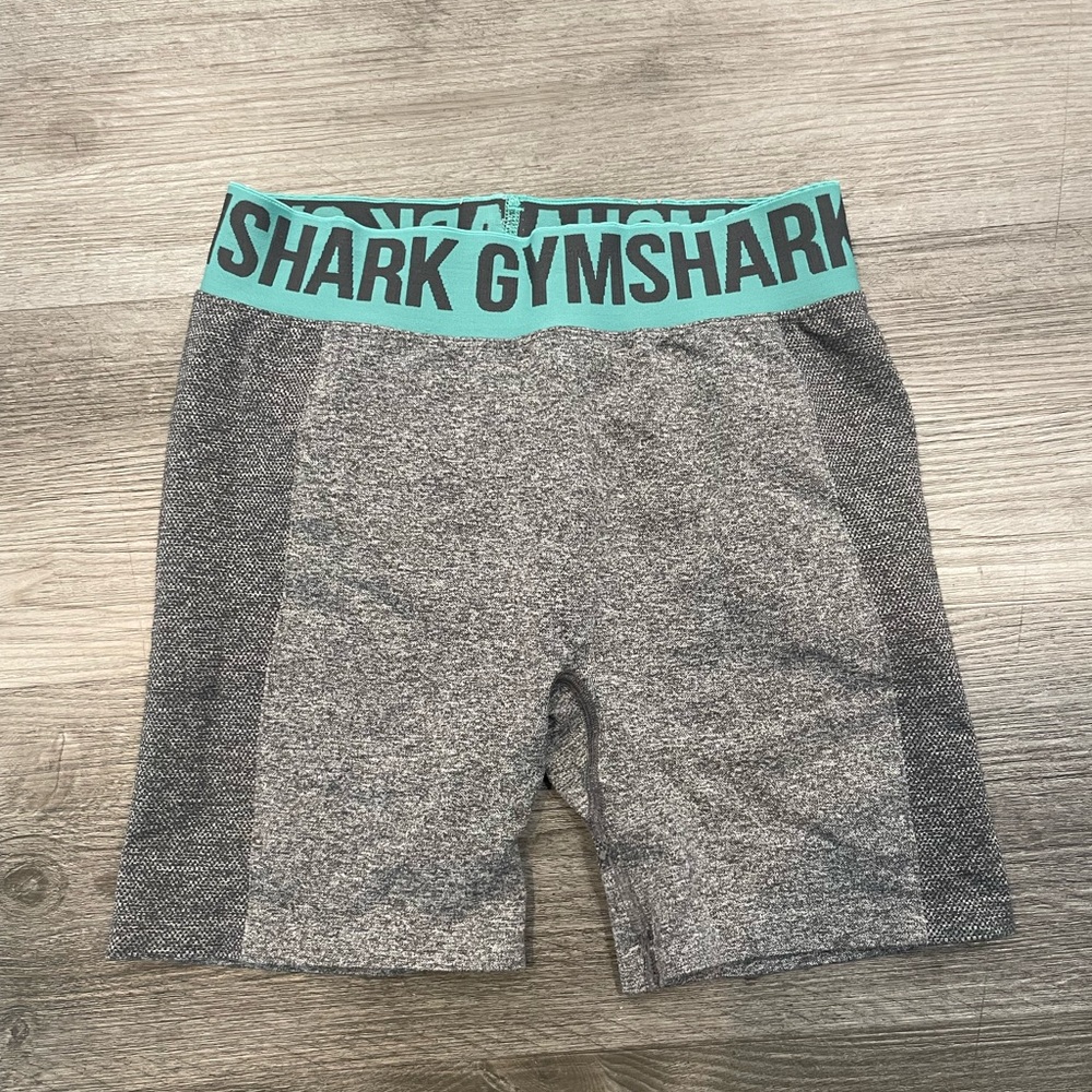 Gymshark Teal and Gray  Flex Active Shorts